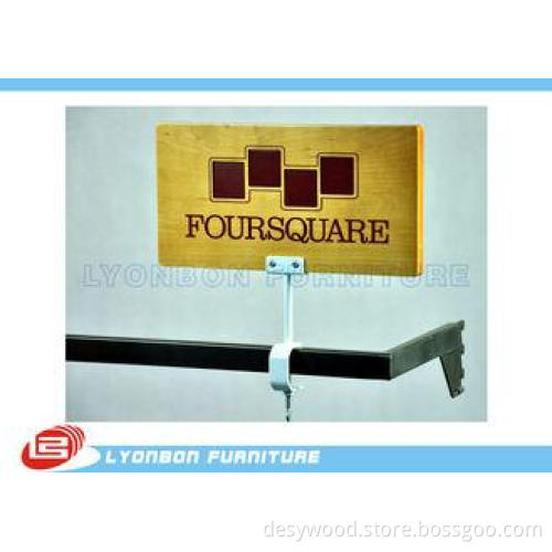 Exquisite Printing logo MDF Wood Display Stand Accessory Me